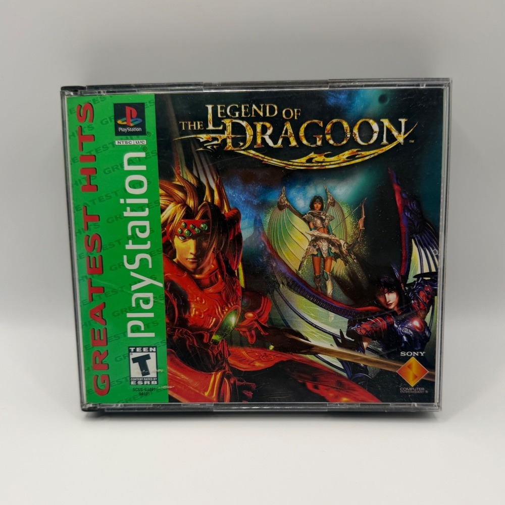 The Legend of Dragoon Sony PlayStation 1 PS1 Greatest Hits 4-Disc JRPG SCUS94491